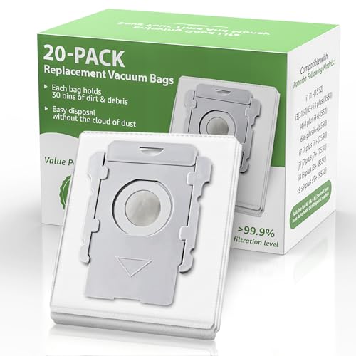 20-Pack Automatic Dirt Disposal Vacuum Bags for i/s/j Series Robot Vacuums