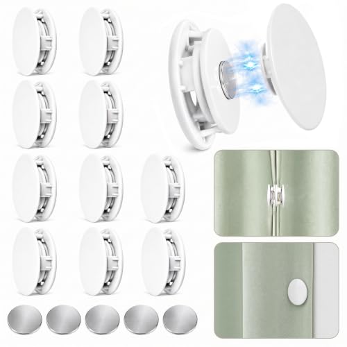 10-Pack Magnetic Curtain Clips for Gap Closure and Light Blocking