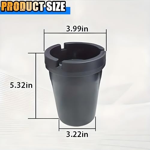 Portable Ashtray Set with Lid – Jumbo and Regular Size, Windproof Design