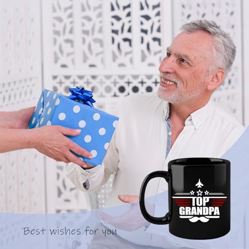 Top Grandpa Mug 11Oz - Christmas Birthday Gift from Grandkids - Silkwishes