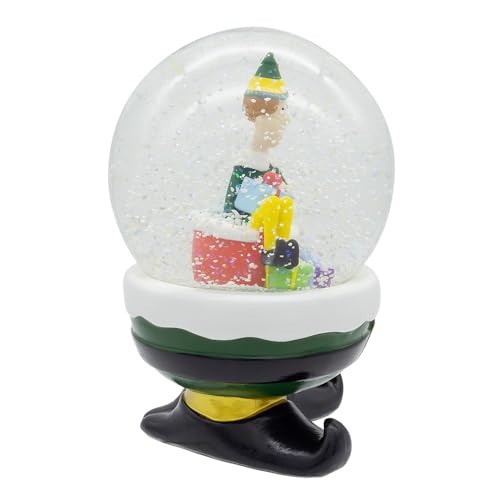 100mm Elf Holiday Christmas Water Globe - Festive Snow Globe Accent