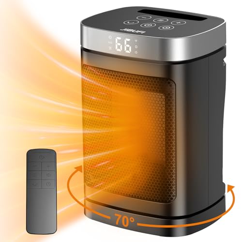 Portable Electric Space Heater 1500W with Remote and Thermostat
