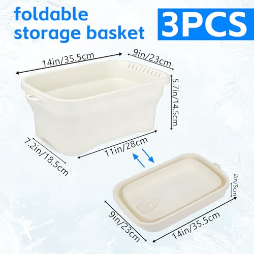 3 Pack Collapsible Ice Buckets for Parties & Drink Cooling - Space Saving Beer & Champagne Chiller