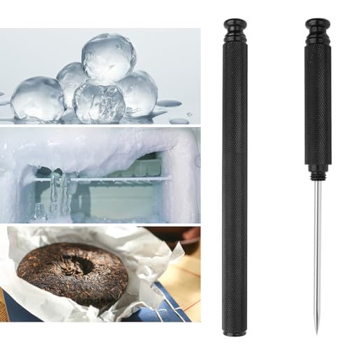 Black Ice Pick with Aluminium Handle & Steel Tip - Safe Kitchen & Bar Tool