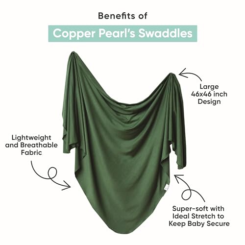 Copper Pearl Large Premium Knit Baby Swaddle Receiving Blanket Polar