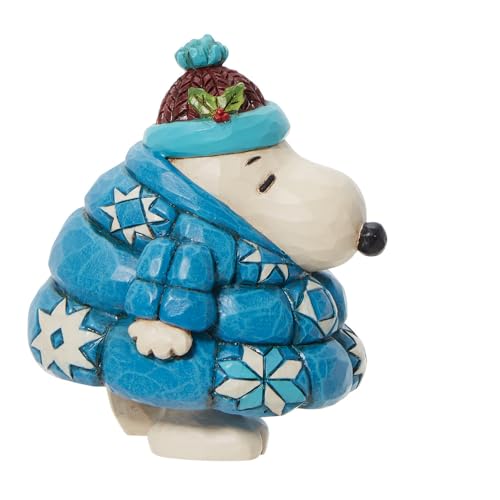 Snoopy Miniature Figurine in Puffer Coat by Jim Shore, 3.3 inch