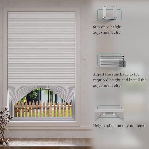 Arch Half Circle Blackout Cellular Shades - 36" W X 18" H