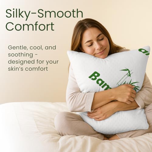 Cooling Shredded Memory Foam Pillows - Queen Size Set of 2