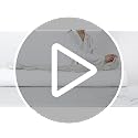 Long Bolster Pillow for Bed - 39 Inch Misty White, Soft Velvet Cover