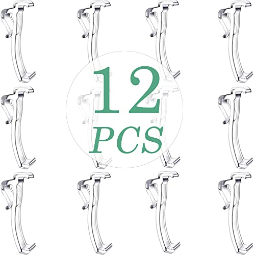 2.5-Inch Clear Valance Clips for Horizontal Blinds (12-Pack)