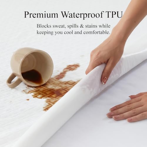 King Size Waterproof Mattress Protector - Bamboo Viscose Cover