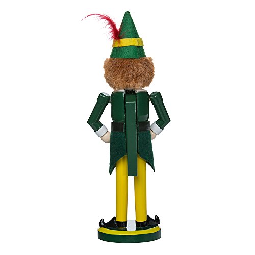 11-Inch Wooden Holiday Elf Nutcracker Tabletop Figure Decoration