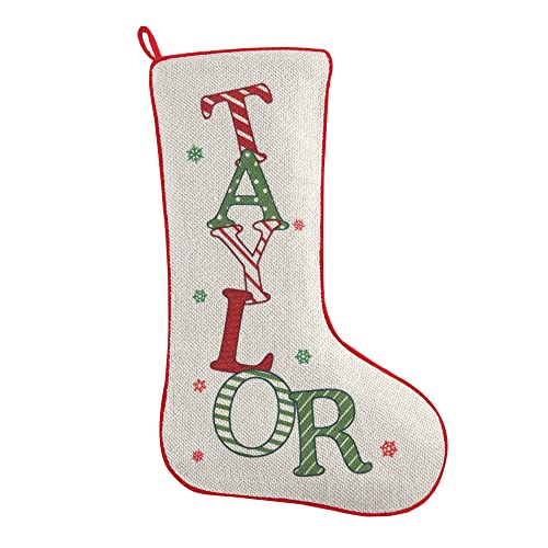 Personalized Christmas Stocking for Family, Custom Name Holiday Decor