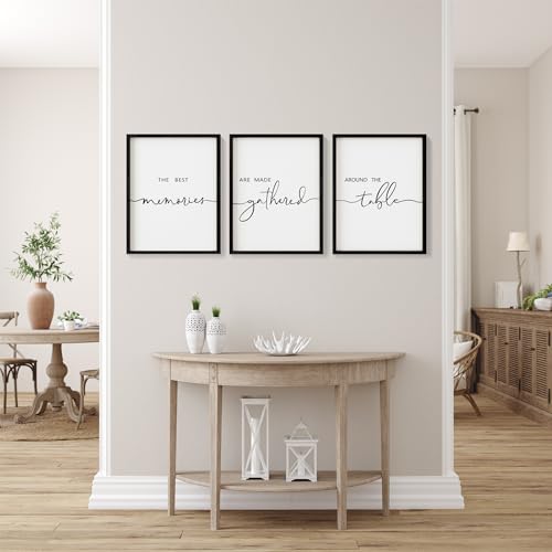 3-Piece Farmhouse Memories Around The Table Wood Wall Art Sign Set
