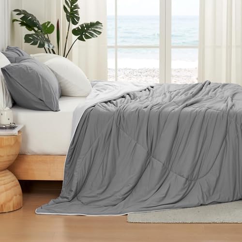 Cooling Comforter for Hot Sleepers - Breathable Lightweight Summer Bedding