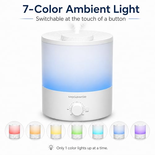 Ultrasonic Cool Mist Humidifier 1.5L Whisper-Quiet Auto Shut-Off