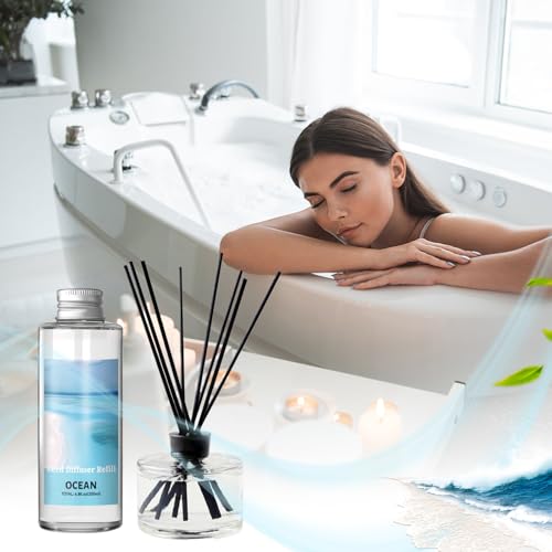 Ocean Reed Diffuser Oil Refill, 6.76 Fl Oz Long-Lasting Home Fragrance
