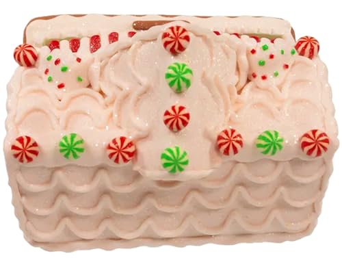 Light Up Gingerbread House Christmas Decor - 9-inch Holiday Village Figurine