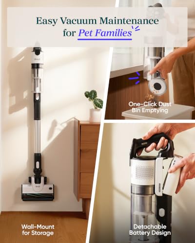 Levoit Cordless Pet Hair Vacuum Cleaner LVAC-200 Essential - Anti-Tangle, Up to 50 Min