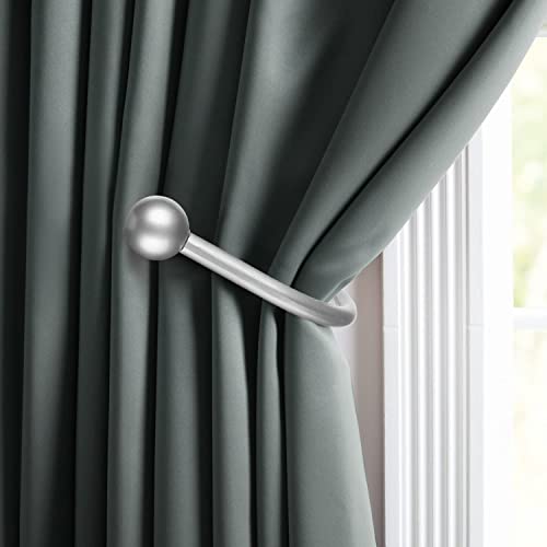 Retro Metal Curtain Holdbacks - Wall Mounted Drapery Hooks, 2 Pack