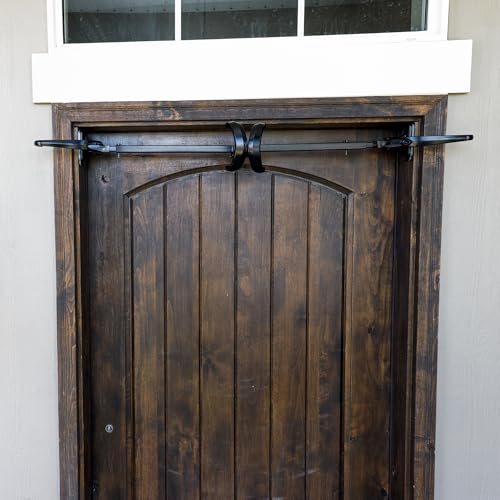 Adjustable Front Door Garland Hanger - Heavy Duty No-Damage Pressure Mount
