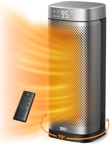 Portable Space Heater for Indoor Use with Remote and Digital Thermostat
