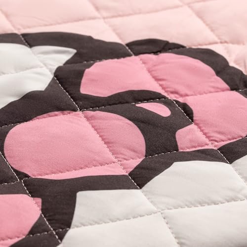 Hello Kitty Twin Quilt Set Pink 2-Piece Soft Polyester Bedding - Jay Franco