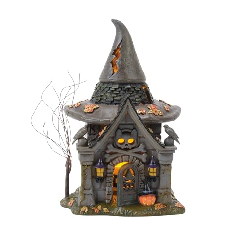 Halloween Village Crypt of the Old Hag Light Up Building, 6.77 Inch