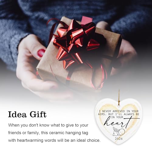 Miscarriage Memorial Ornament Angel Baby Christmas Keepsake 'I'll Always Be' in Your Heart