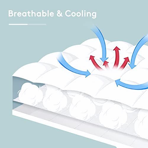 SameBed Queen Mattress Topper - Extra Thick Cooling Down Alternative Pad