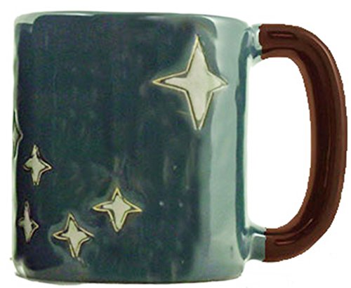 Mara North Star 16 oz Stoneware Mug - Handcrafted Ceramic Coffee Cup