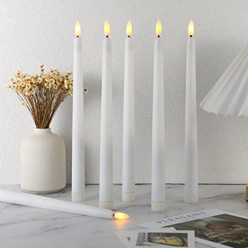 Qunclay 84-Pack Flameless Taper Candles 11-Inch Battery Operated LED White (Variation: White)