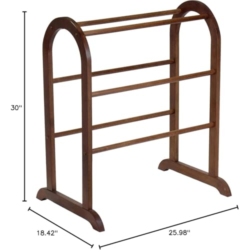 HomeStock Gothic Grace Quilt Rack - Free Standing Blanket & Quilt Organizer