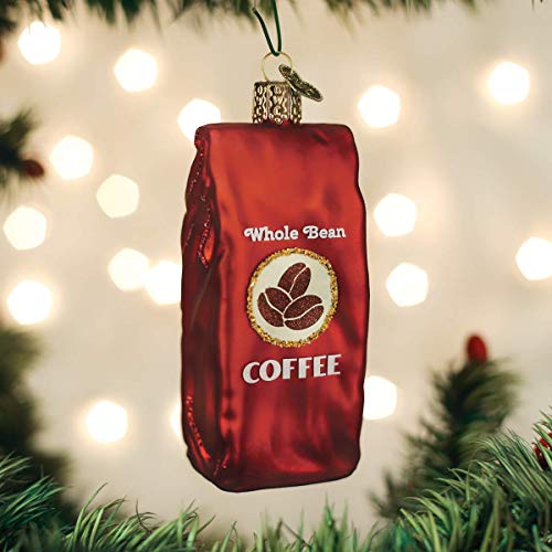 Old World Christmas Coffee Red Bean Bag Ornament - Holiday Decor