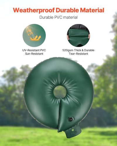 20 Gallon Slow Release Tree Watering Bags - 4 Pack Heavy Duty Drip Ring