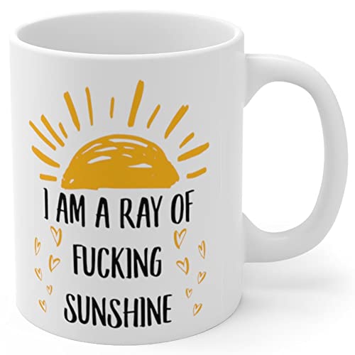 I Am Ray Of F-Cking Sunshine Mug - Funny 11oz Coffee Cup for Women