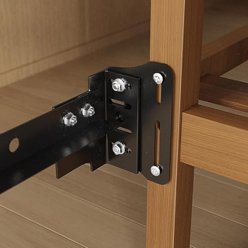 Adjustable Bed Frame Headboard Brackets - Steel Attachment Kit (2 Pack)