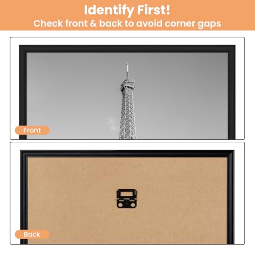 Upsimples 12x16 Black Picture Frames 3-Pack - Scratch-Proof Poster Frames
