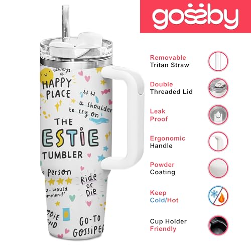 Best Friend 30oz Insulated Stainless Steel Tumbler with Handle