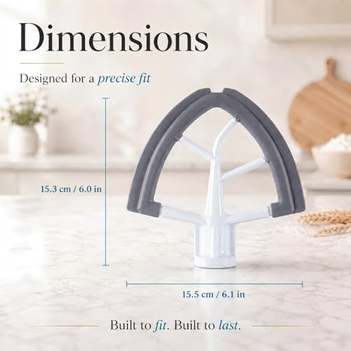 Flex Edge Beater for 4.5-5 Quart Tilt-Head Stand Mixers, Silicone Scraper