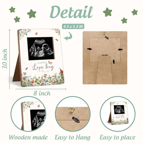Love Bug Baby Shower Photo Frame - Pregnancy Milestone Keepsake Gift