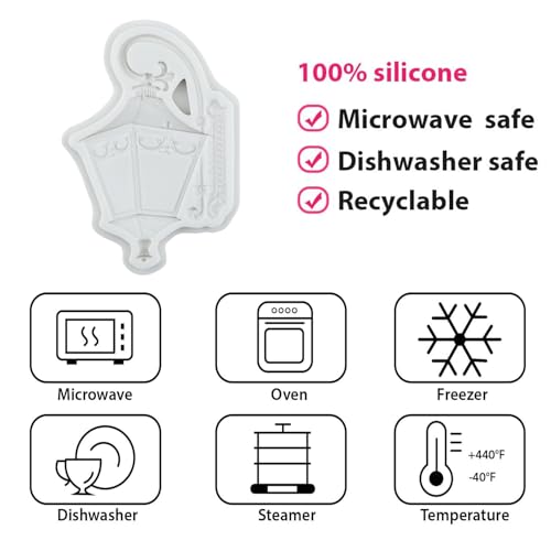 QDMOLDS Vintage Street Lamp Wall Light Silicone Mold - Style L