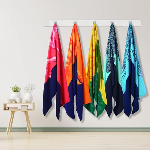 Oversized Beach Towel Set, 36 x 72 Inch Soft Microfiber Pool Towels (2 Pack)