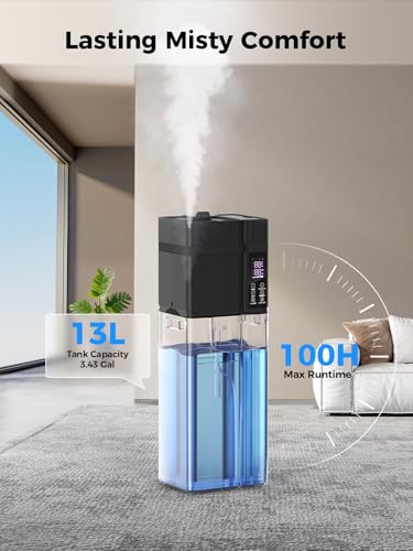 13L Large Room Humidifier with Auto Humidity Control and Aroma Diffuser