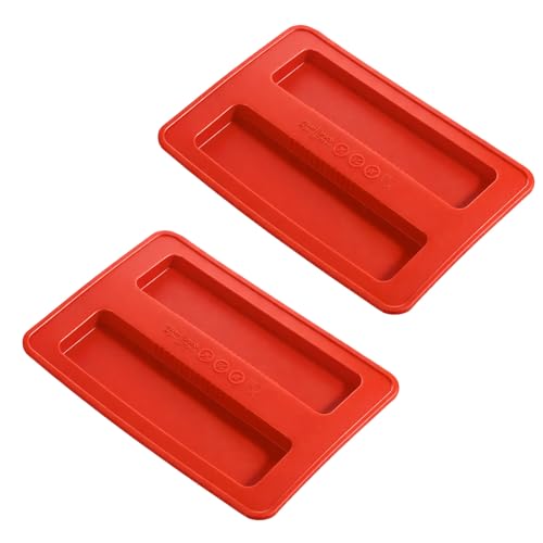2-Piece Silicone Toaster Dust Cover - Universal 2-Slice Kitchen Appliance Lid