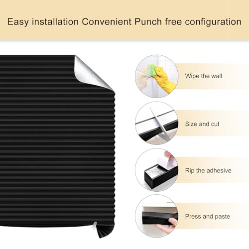 Cordless No Drill Stick On Window Shades - Cut to Size Pleated Blinds