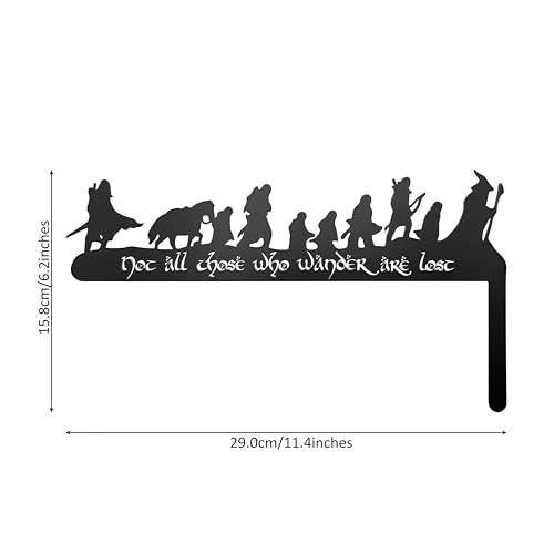 Fantasy Metal Door Corner Wall Decor - Right Side Black Pediment