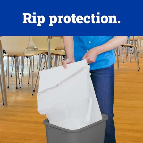 13 Gallon Tall Kitchen Drawstring Trash Bags - Tear Resistant (100 Count)