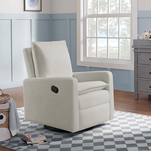 Upholstered Swivel Glider Recliner Rocking Chair for Nursery