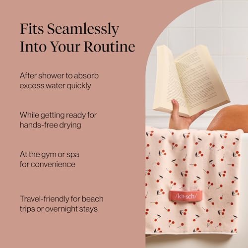 Kitsch XL Microfiber Hair Towel Wrap for Women - Fast Drying
